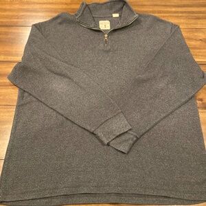 Red Head Grey Quarter Zip Pull Over XL